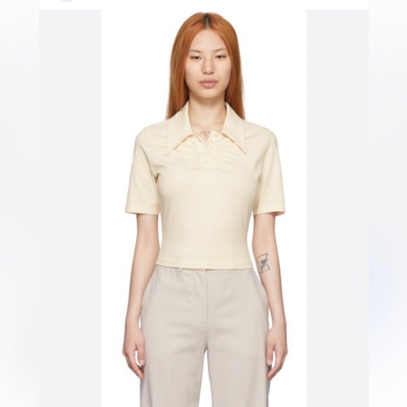 Anne Isabella off white cotton polo - Picture 2 of 7
